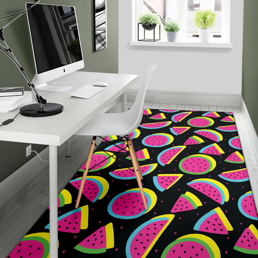 Watermelon Pattern Print Design WM07 Area Rugs