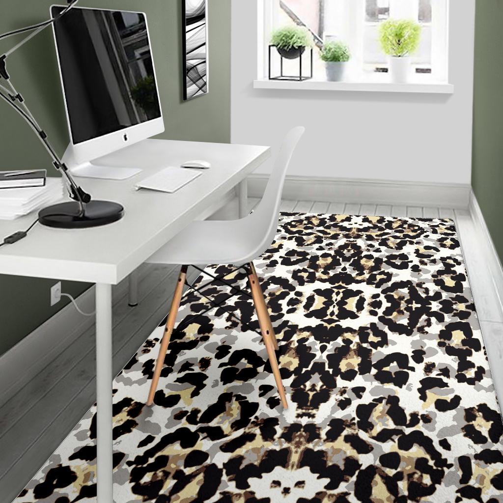 Leopard Skin Pattern Area Rug