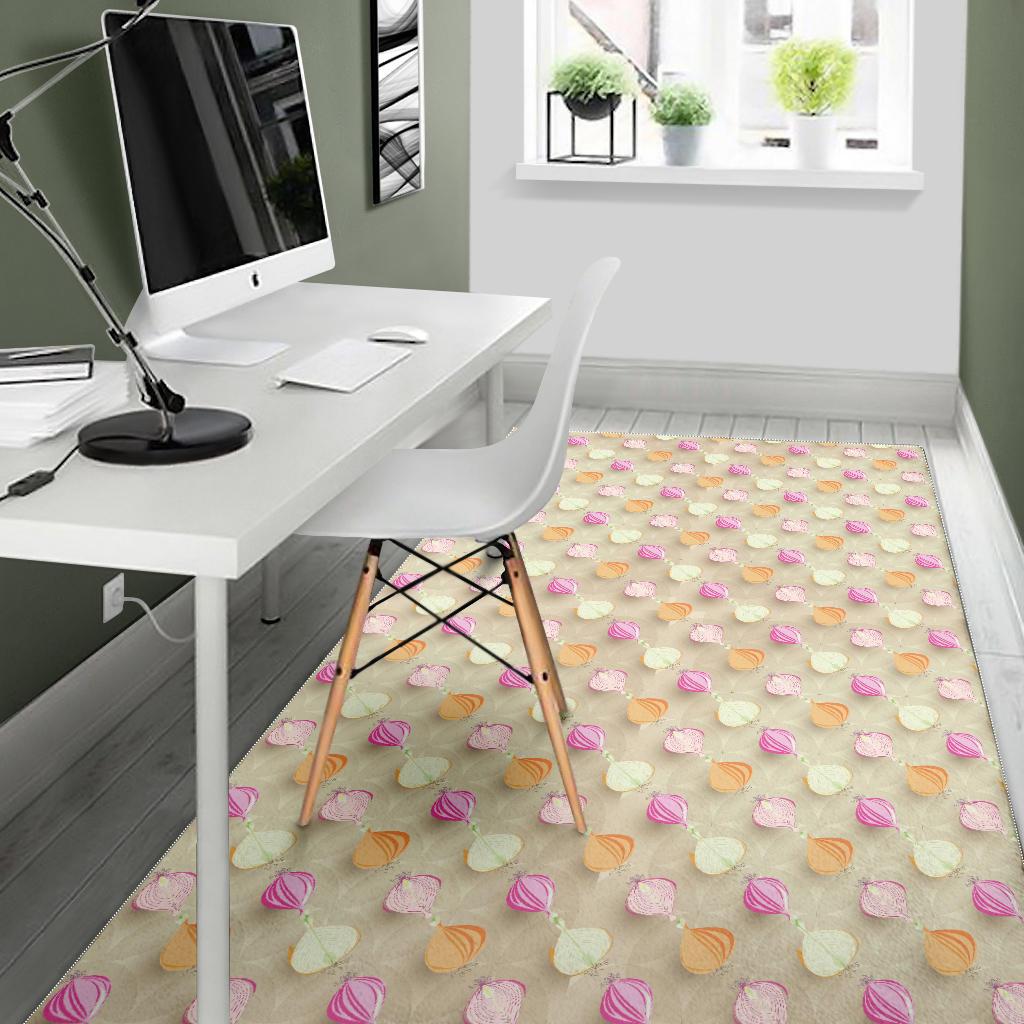Onion Pattern Theme Area Rug
