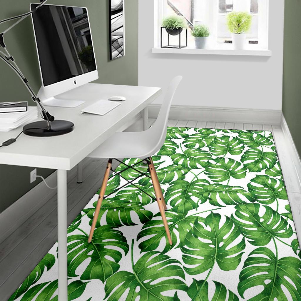 Palm Leaves Pattern Print Design PL08 Area Rugs
