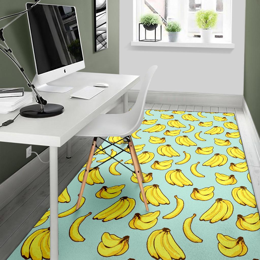 Banana Pattern Print Design BA04 Area Rugs