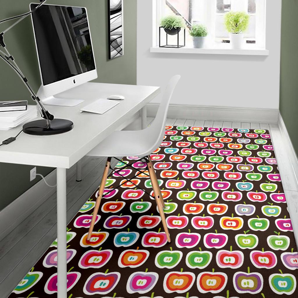 Colorful Apple Pattern Area Rug