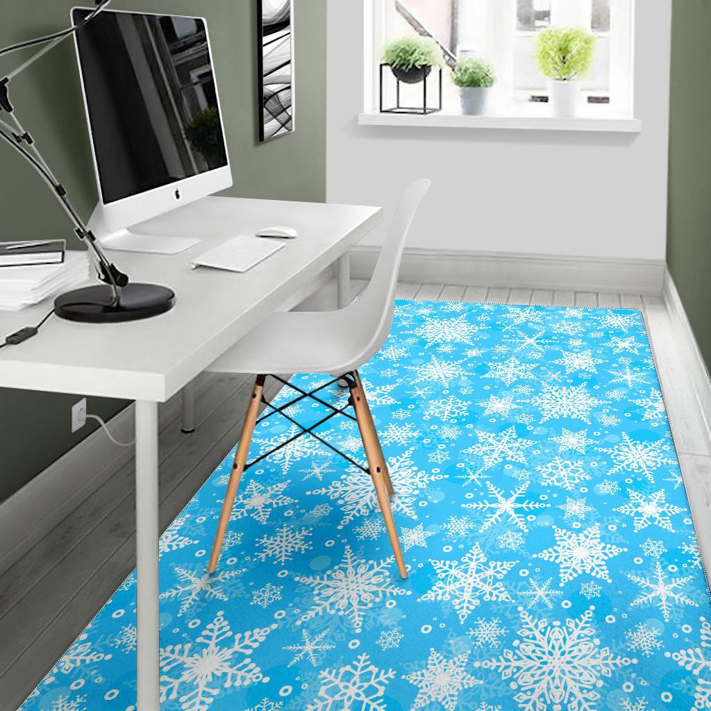 Snowflake Pattern Area Rug