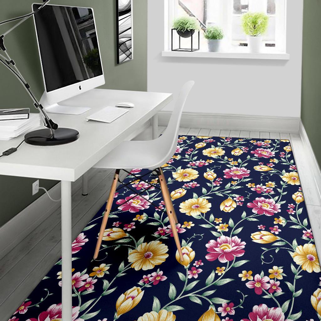 Gerberas Pattern Print Design GB03 Area Rugs