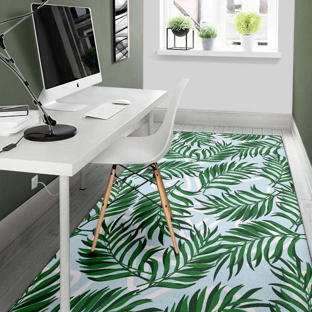 Palm Leaves Pattern Print Design PL06 Area Rugs