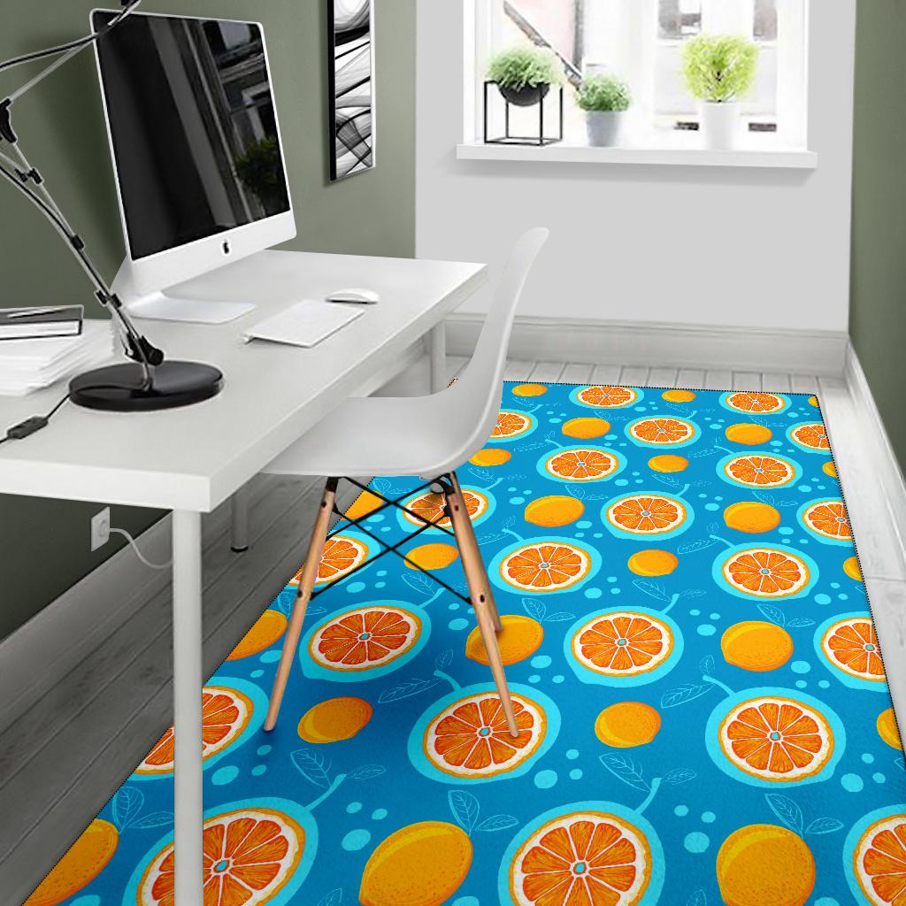 Grapefruit Pattern Print Design GF03 Area Rugs