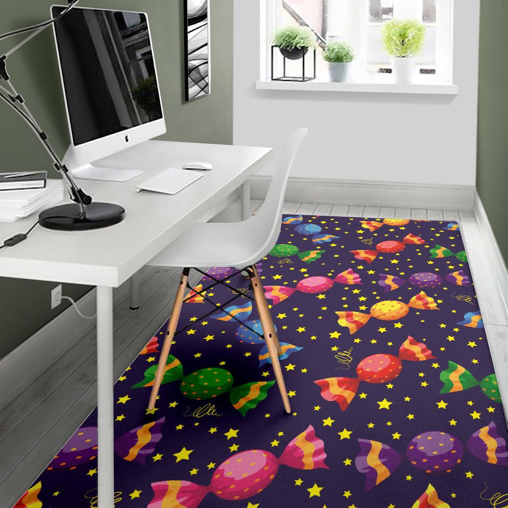 Candy Star Pattern Area Rug