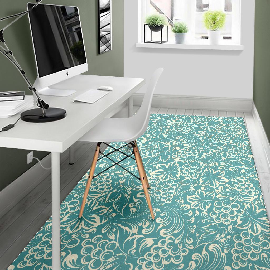 Classic Hand drawn Grape pattern Area Rug