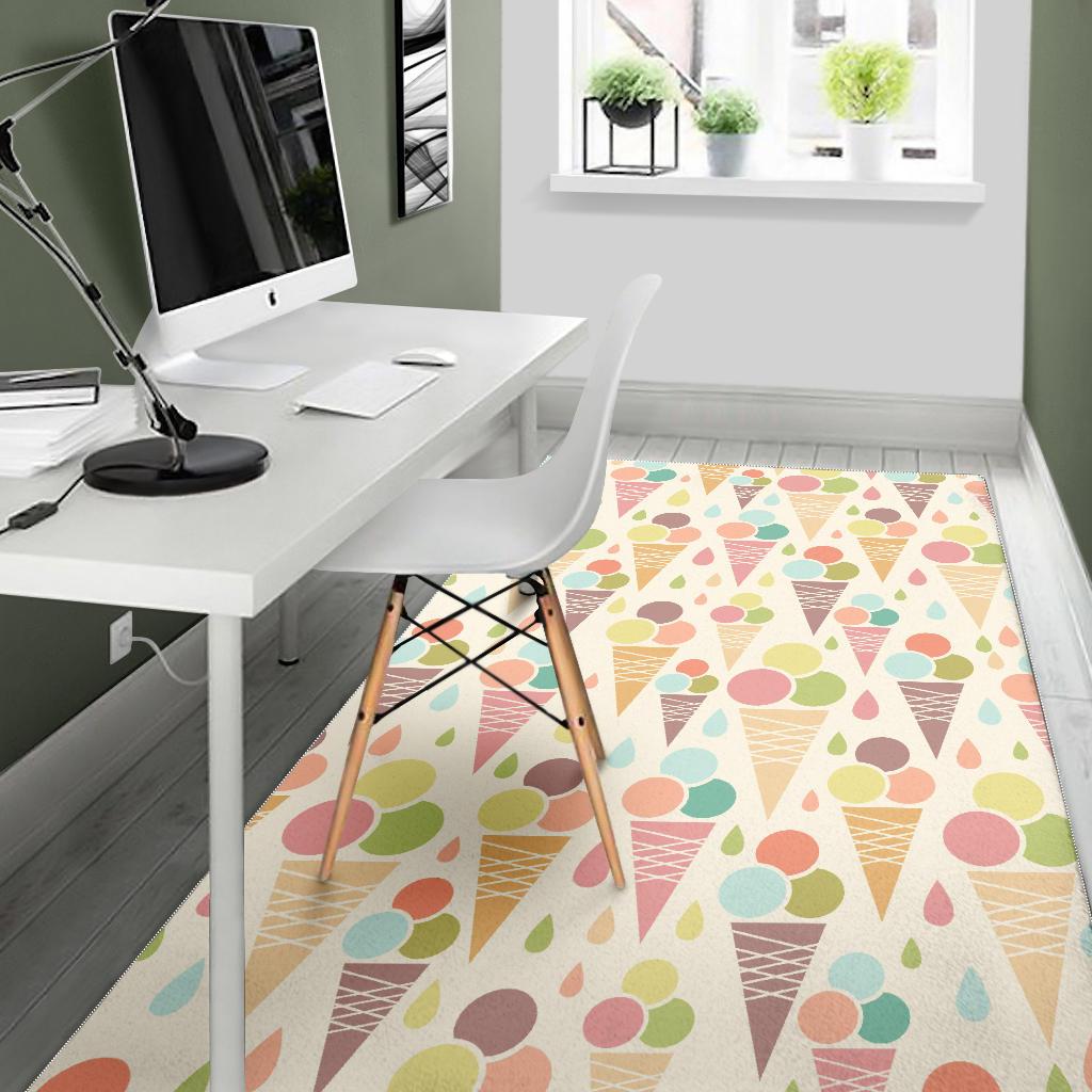 Ice cream cone pattern Area Rug