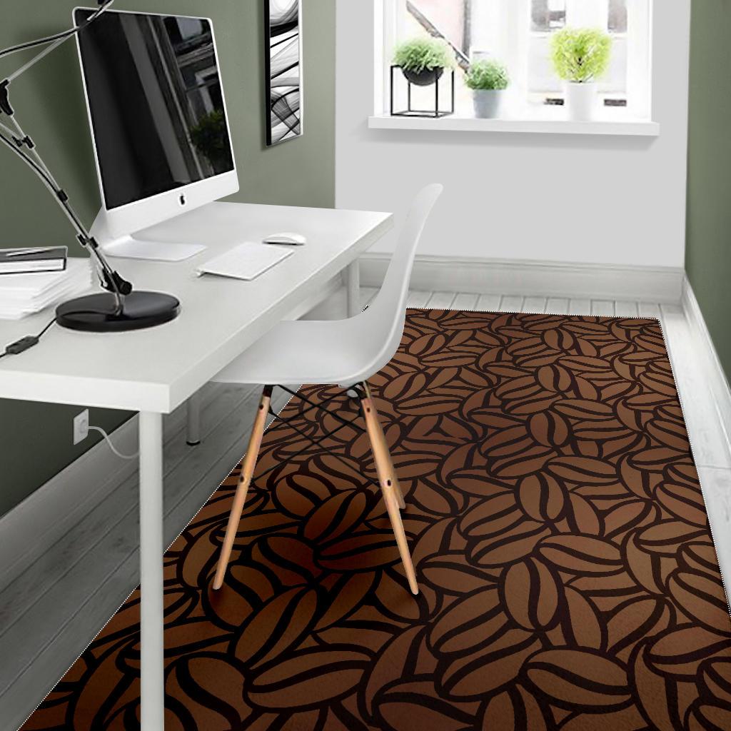 coffee bean pattern Area Rug