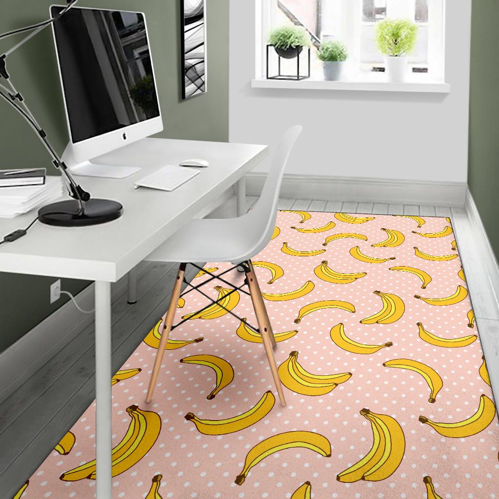 Banana Pattern Print Design BA06 Area Rugs