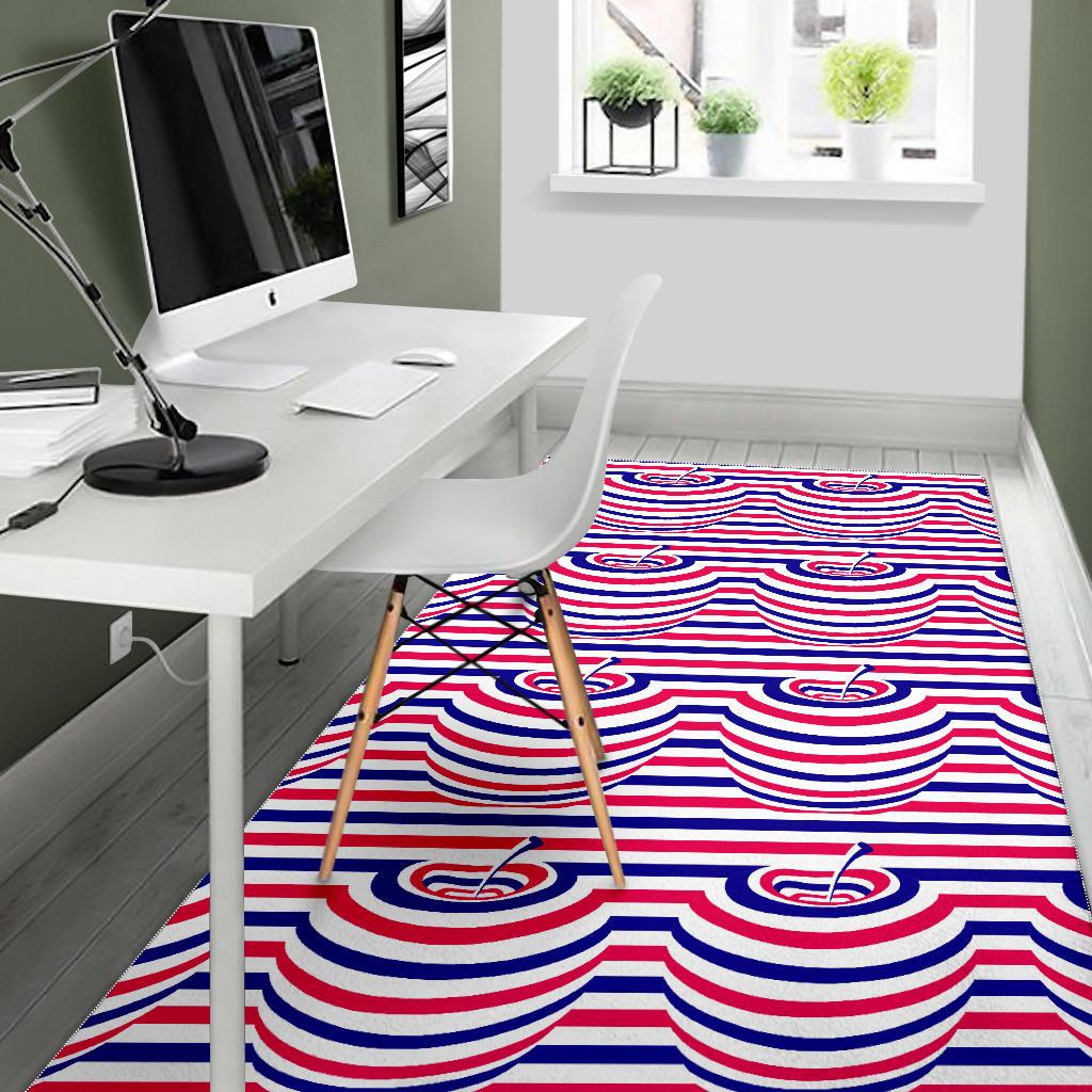 Apple USA Pattern Area Rug