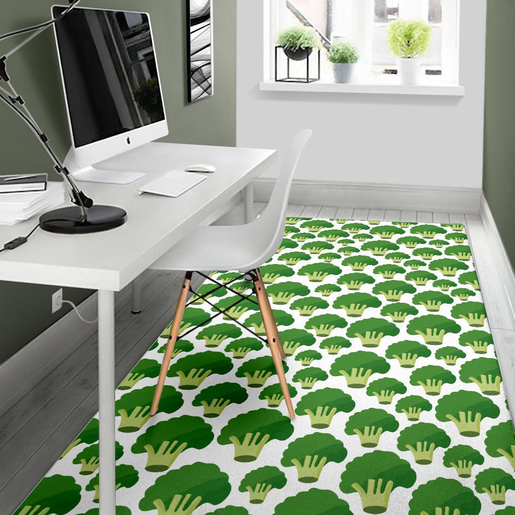 Broccoli Pattern Background Area Rug