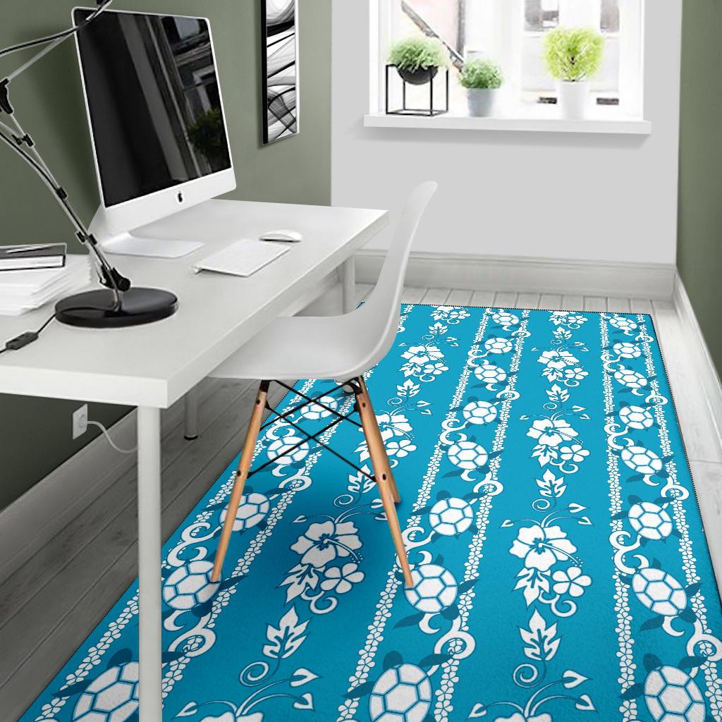 Hawaiian Themed Pattern Print Design H025 Area Rugs