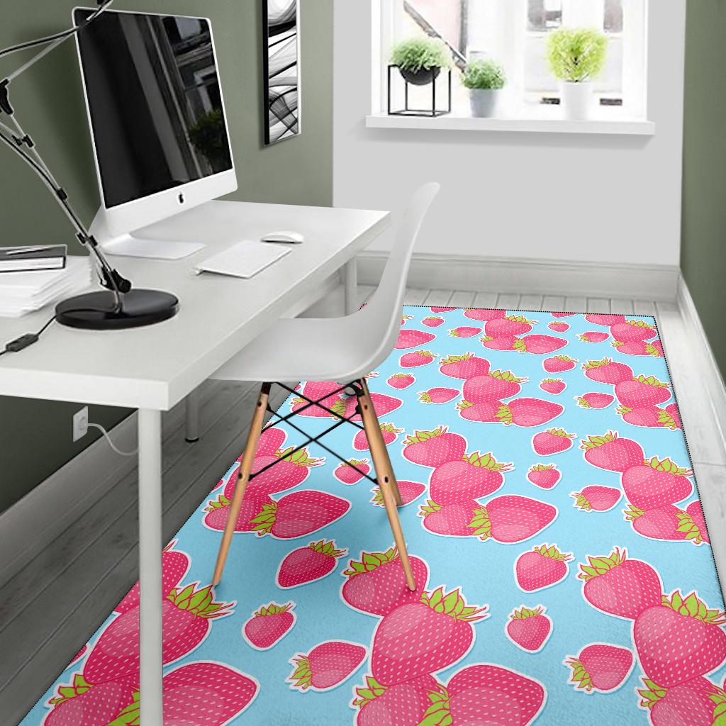 Strawberry Pattern Print Design SB04 Area Rugs