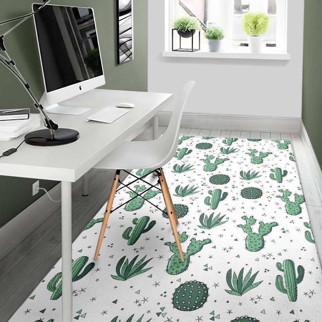 Cactus Pattern Area Rug