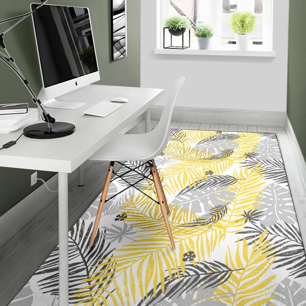 Palm Leaves Pattern Print Design PL012 Area Rugs