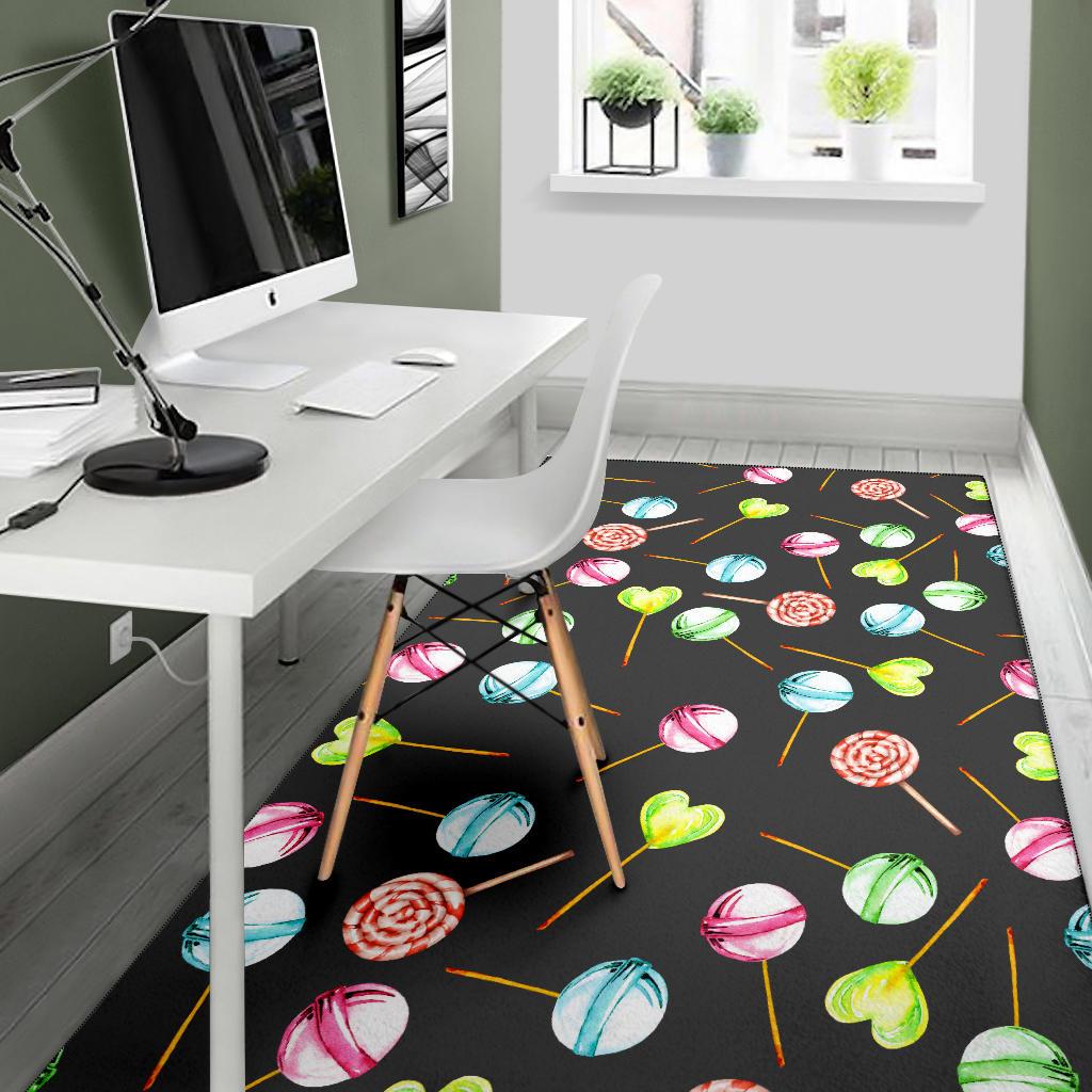 Lollipop Pattern Print Design LL02 Area Rugs
