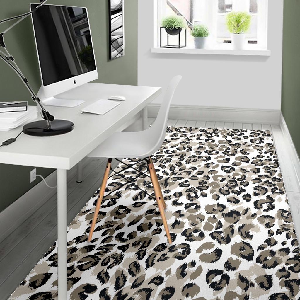Leopard skin print pattern Area Rug