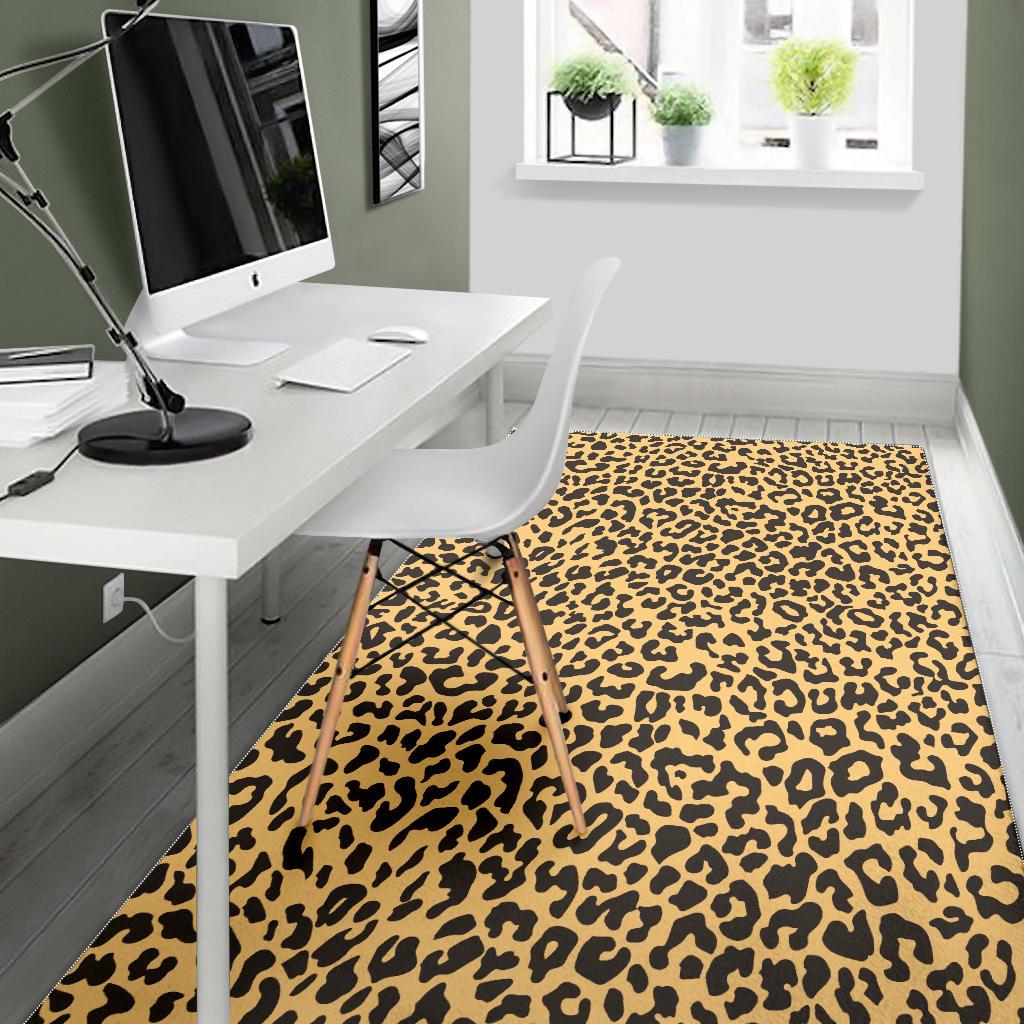 Leopard skin print Area Rug