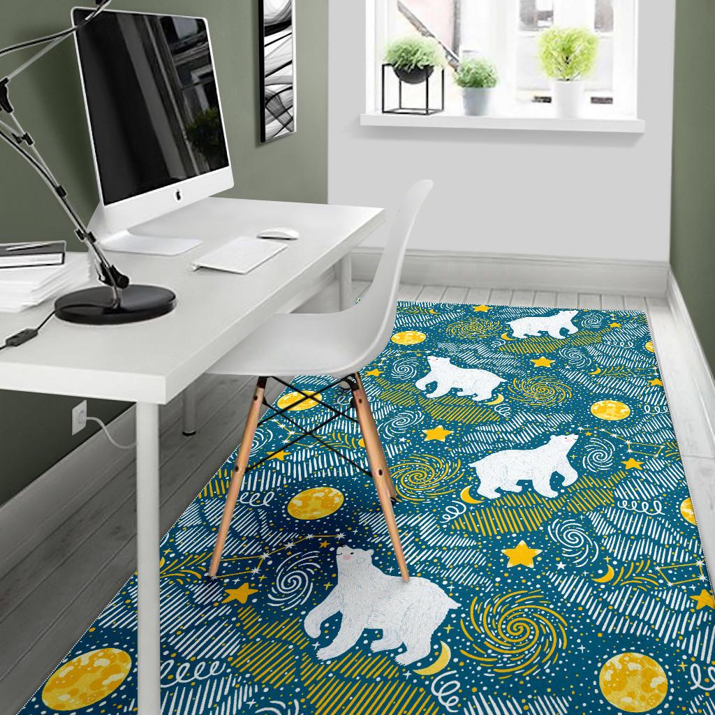 Polar Bear Pattern Area Rug