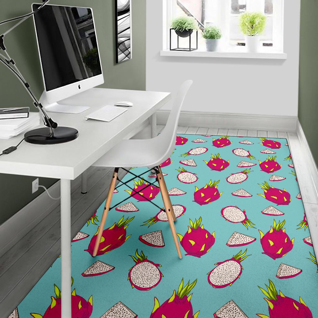 Dragonfruit Pattern Print Design DF01 Area Rugs