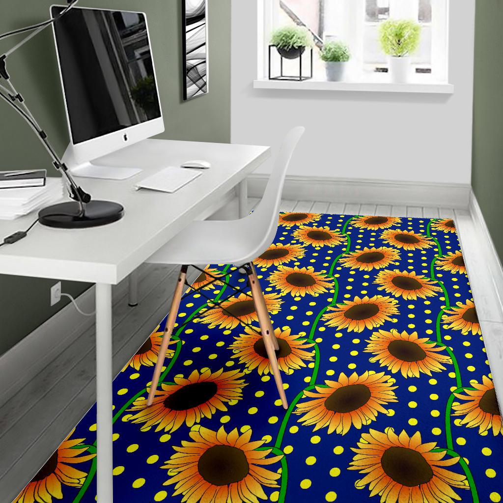 Sunflower Pokka Dot Pattern Area Rug
