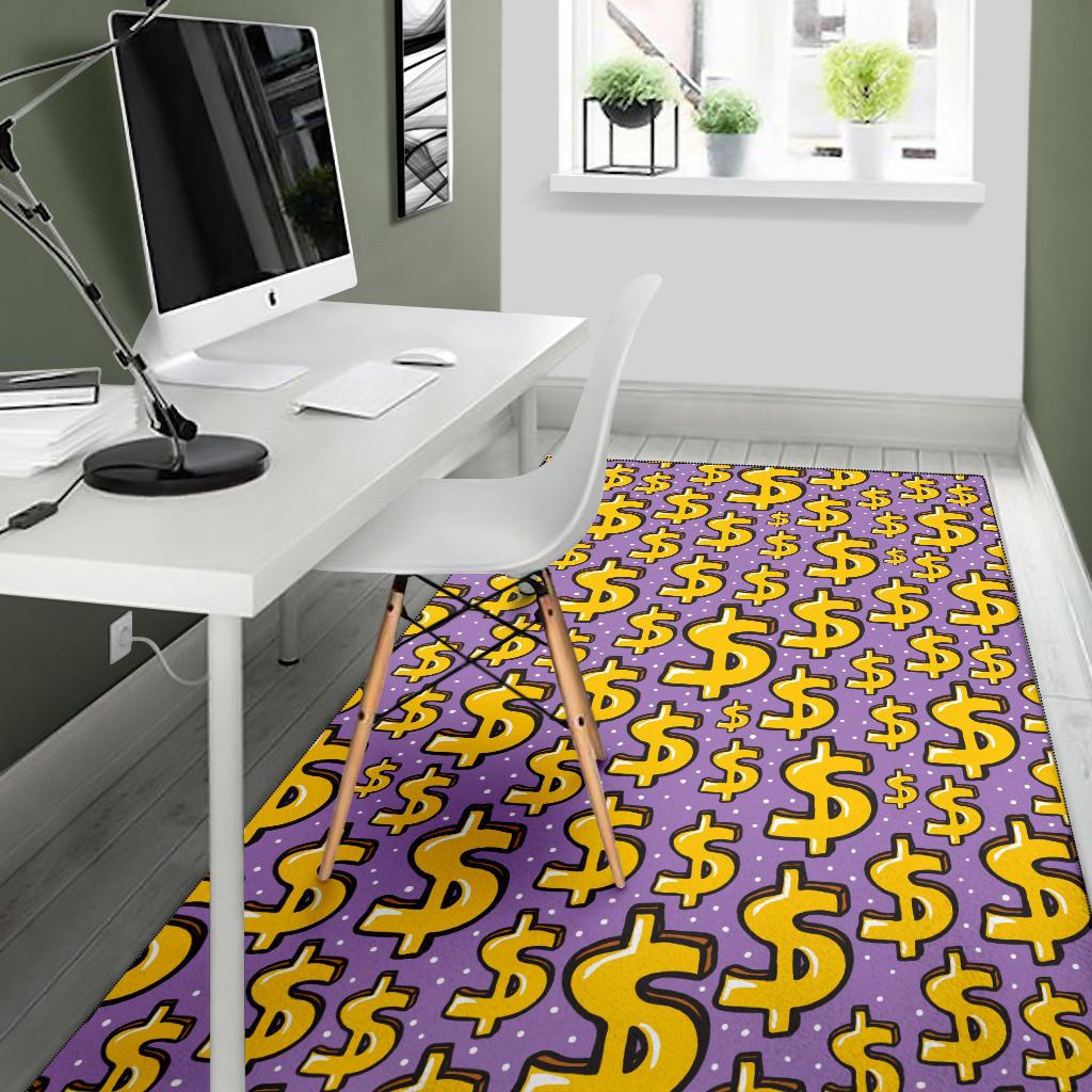 Dollar Pattern Print Design DO01 Area Rugs