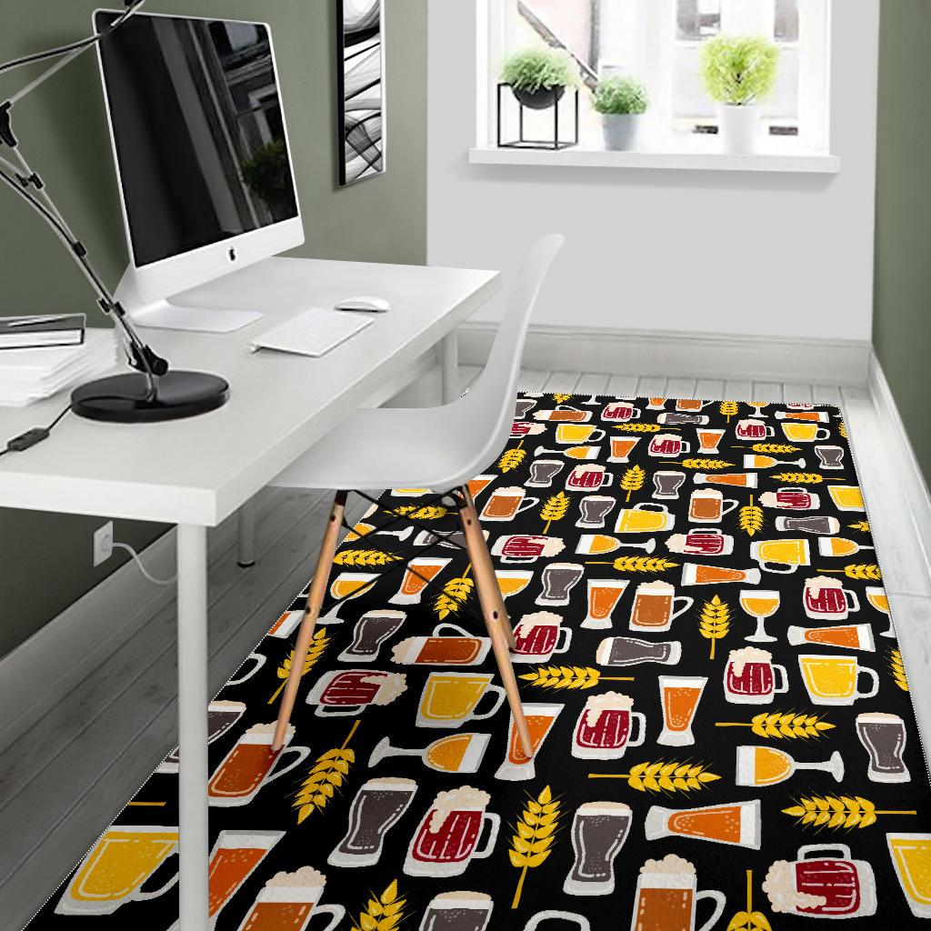 Beer type pattern Area Rug