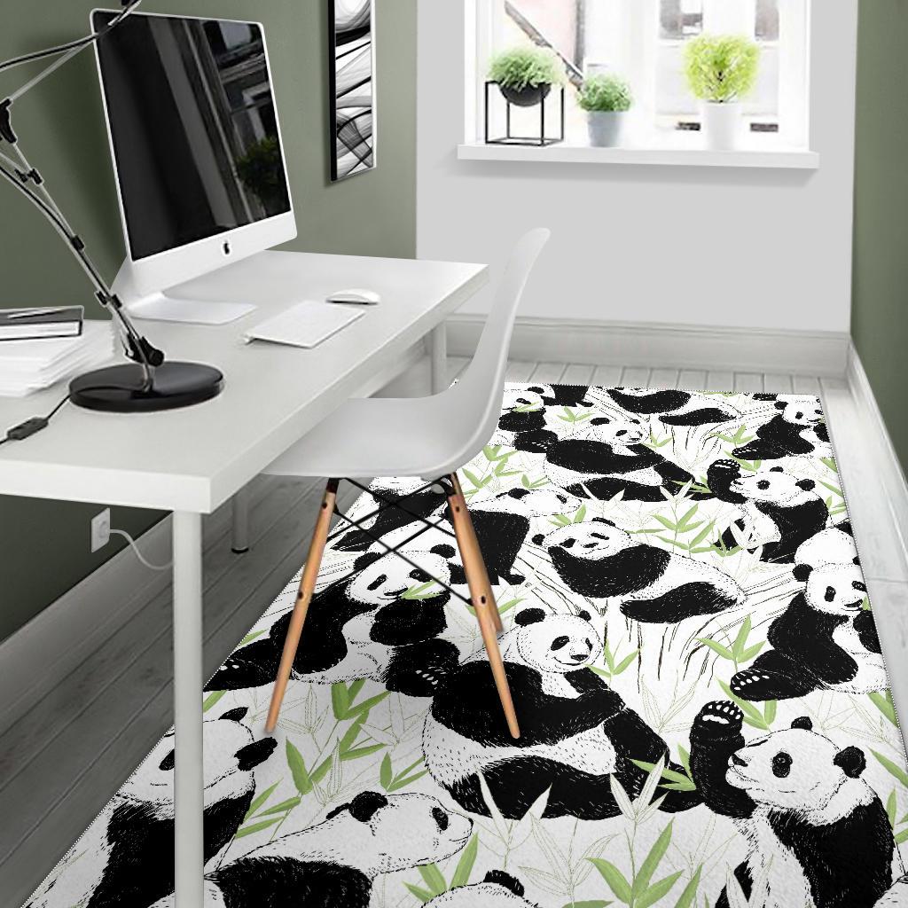 Panda Pattern Area Rug