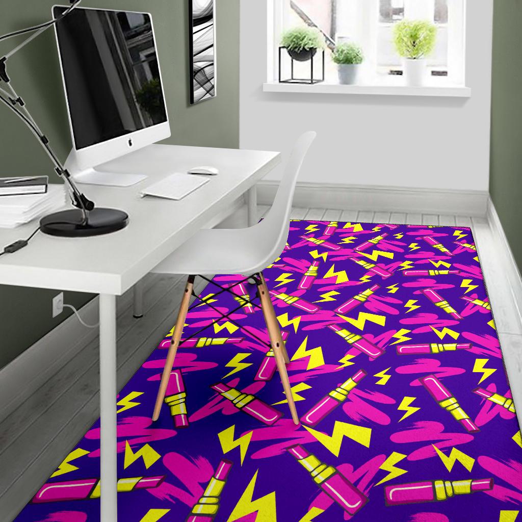 Lipstick Pattern Print Design LT04 Area Rugs