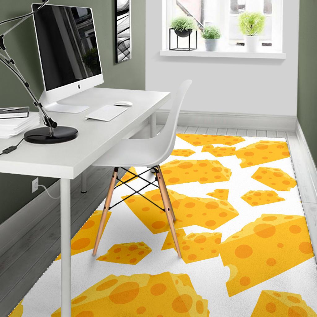 Cheese slice pattern Area Rug