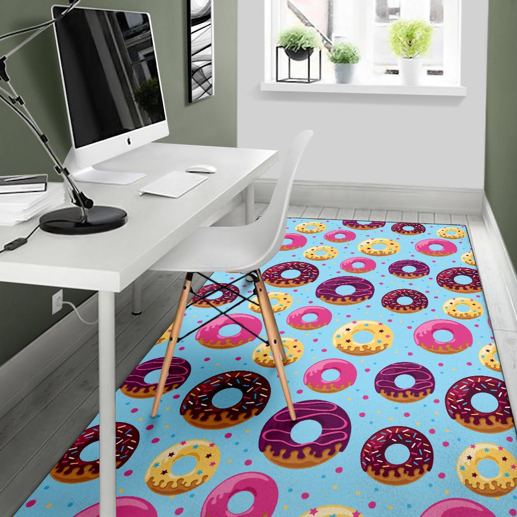 Donut Pattern Print Design DN07 Area Rugs