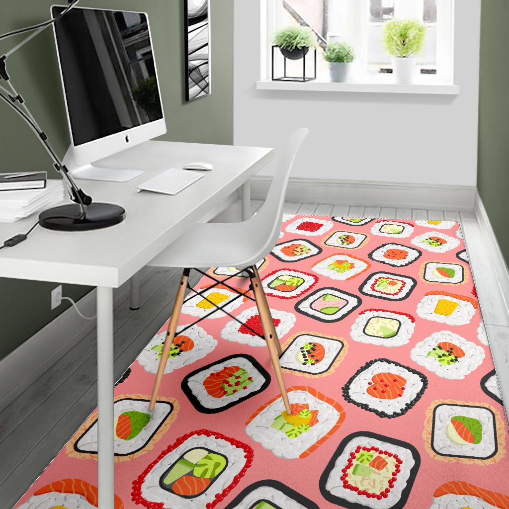Sushi Roll Pattern Area Rug