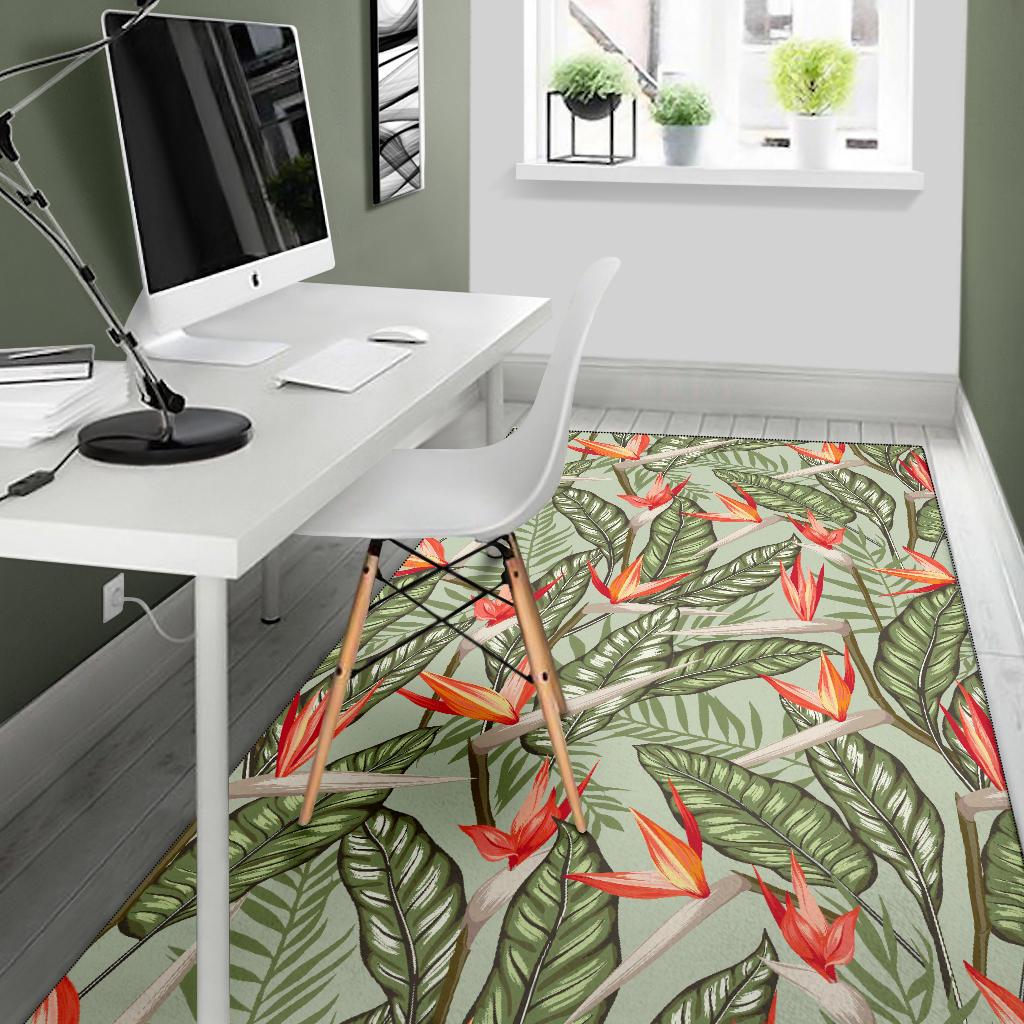 Bird Of Paradise Pattern Print Design BOP08 Area Rugs