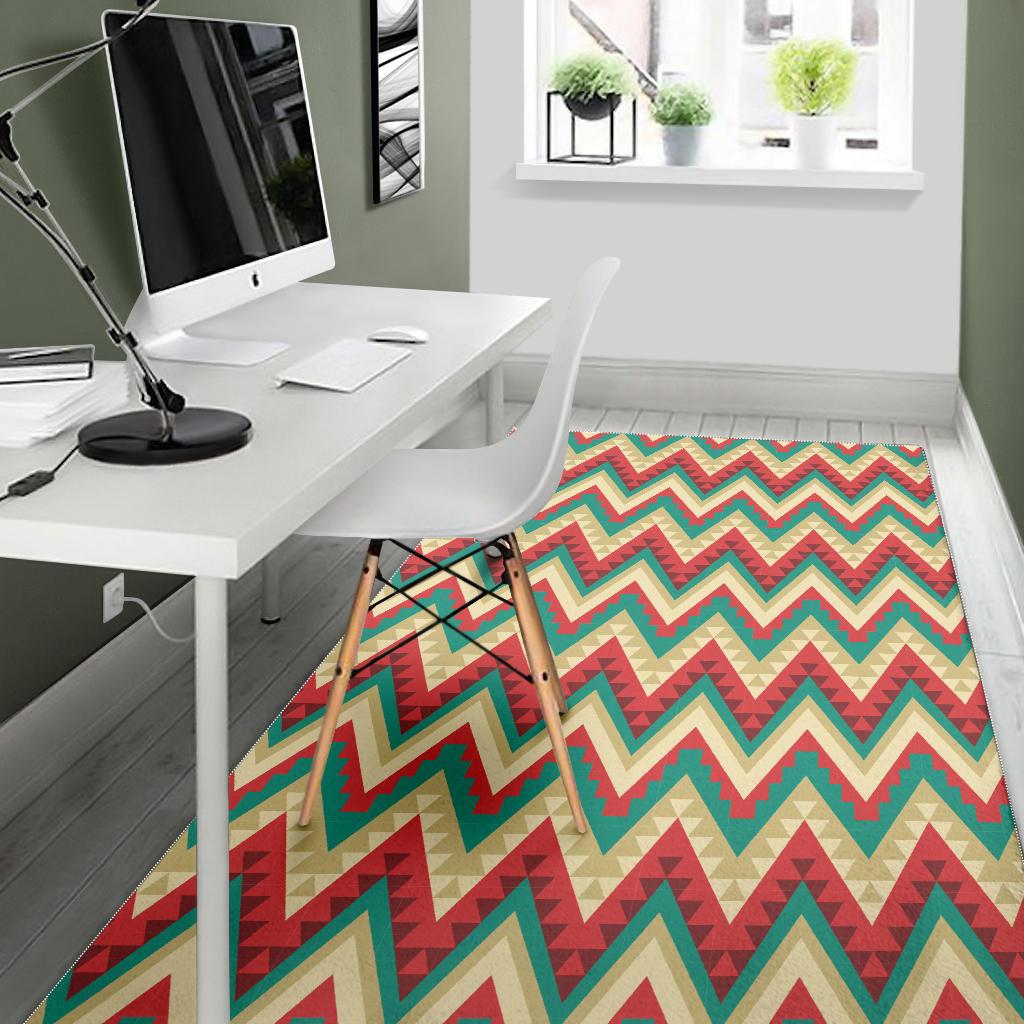 Zigzag Chevron Pattern Area Rug