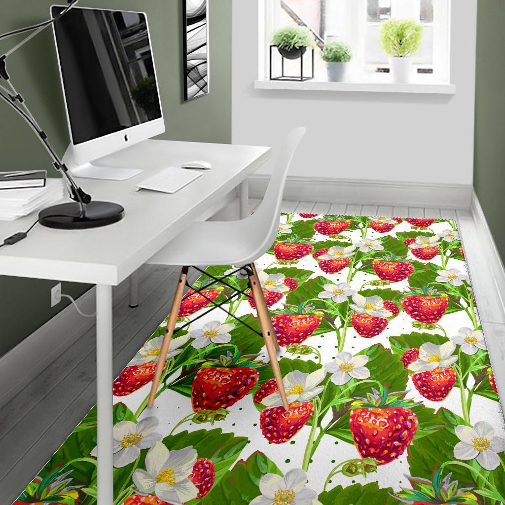 Strawberry Pattern Area Rug