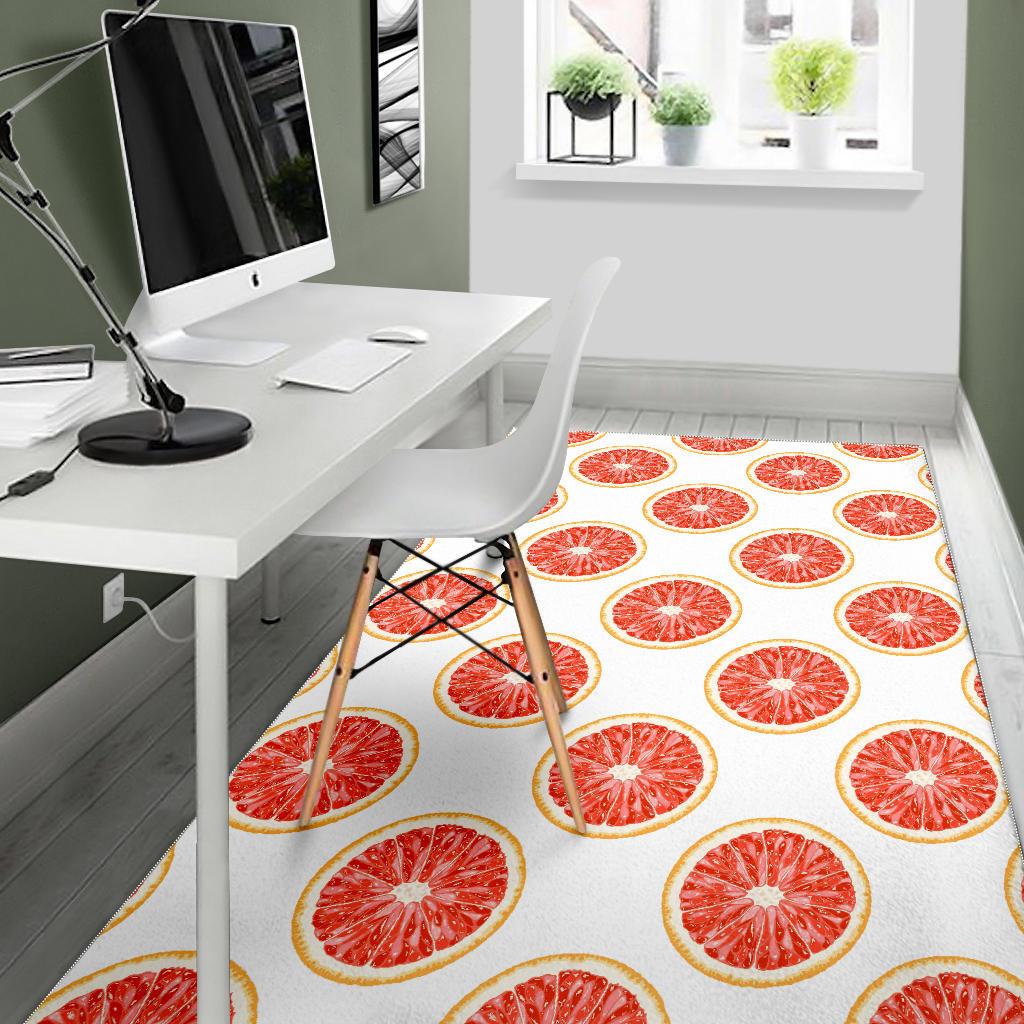 Grapefruit pattern Area Rug