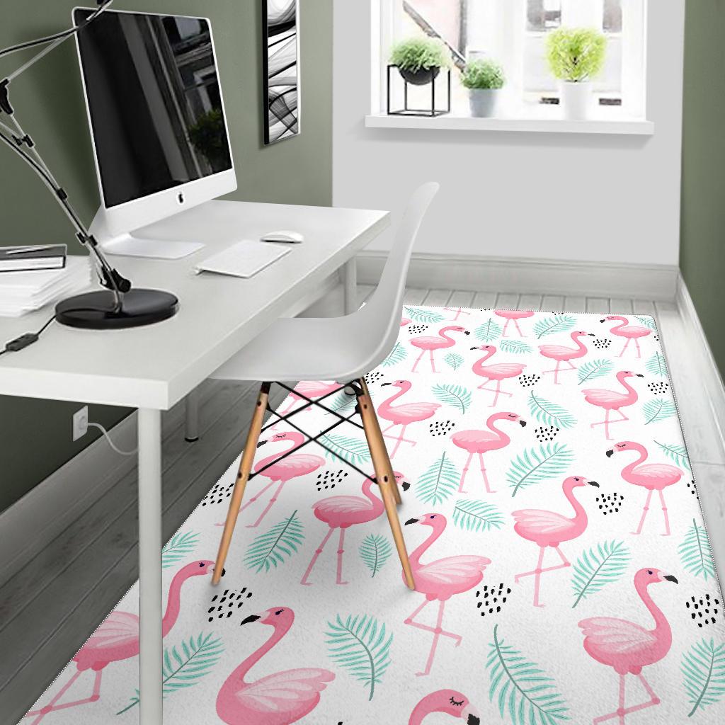 Cute flamingo pattern Area Rug