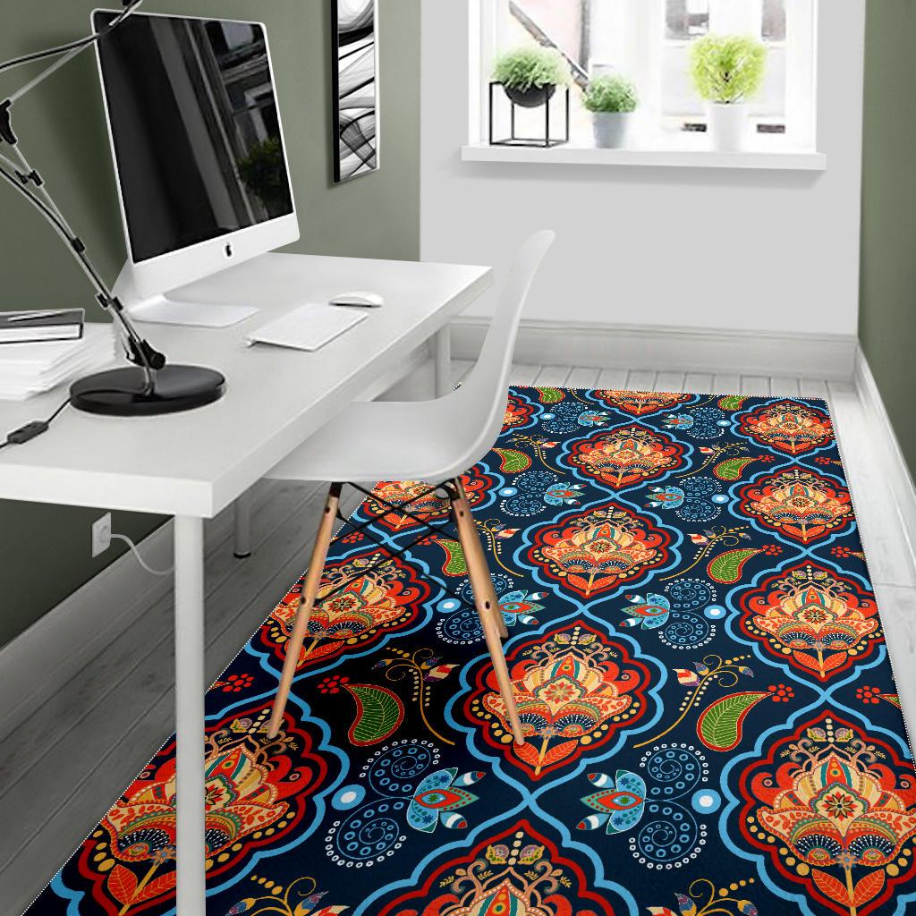 Indian Traditional Pattern Area Rug