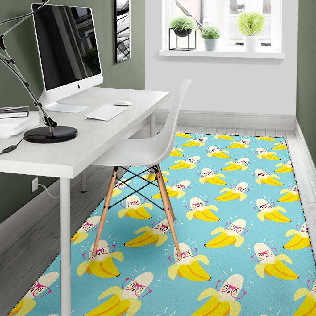 Banana Pattern Print Design BA07 Area Rugs