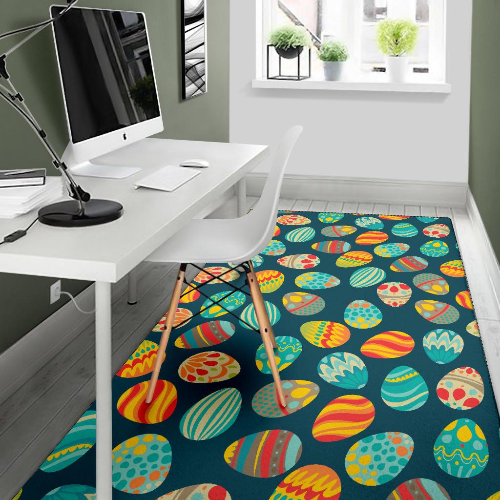Easter Eggs Pattern Print Design RB09 Area Rugs
