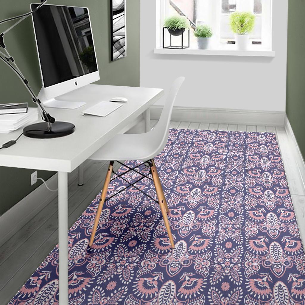 Indian Batik Style pattern Area Rug