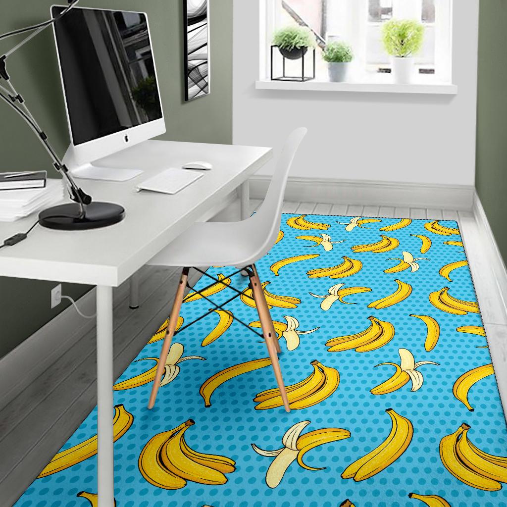 Banana Pattern Print Design BA08 Area Rugs
