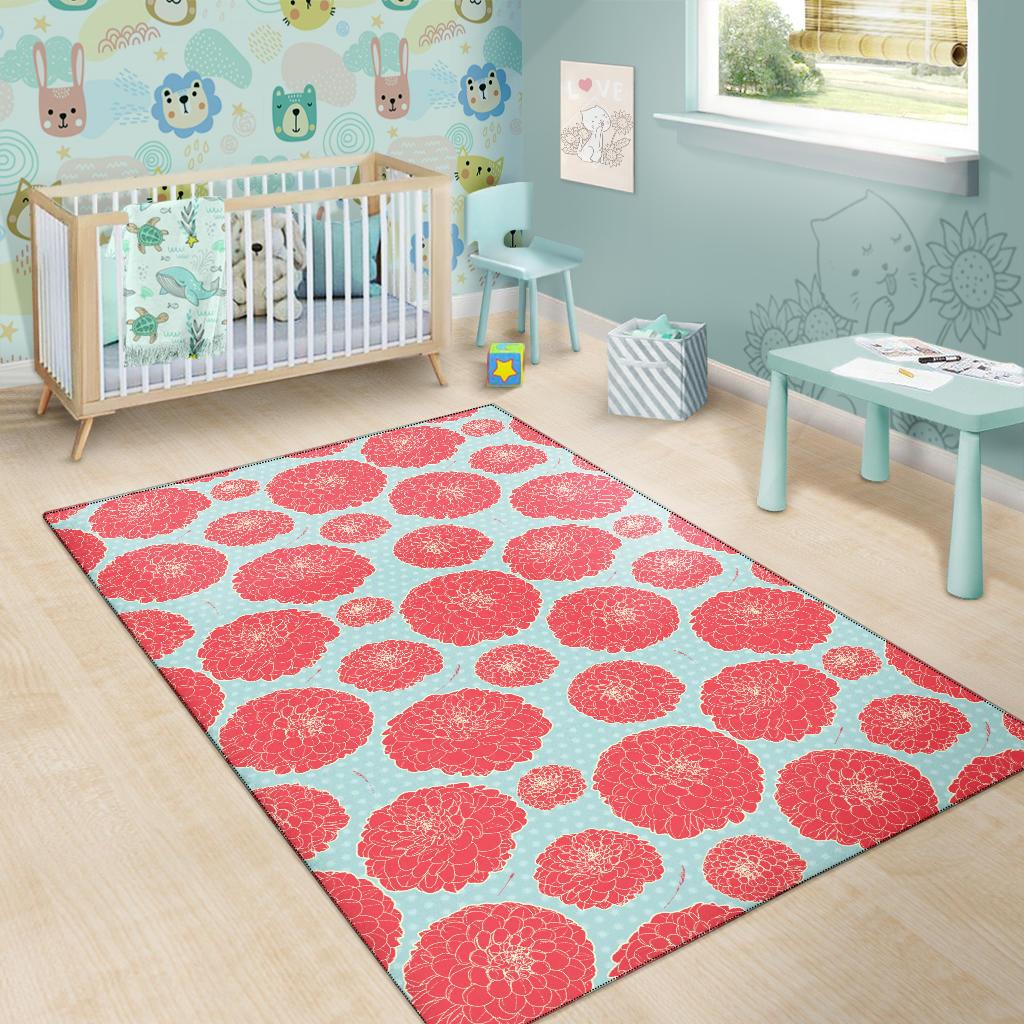 Marigold Pattern Print Design MR03 Area Rugs