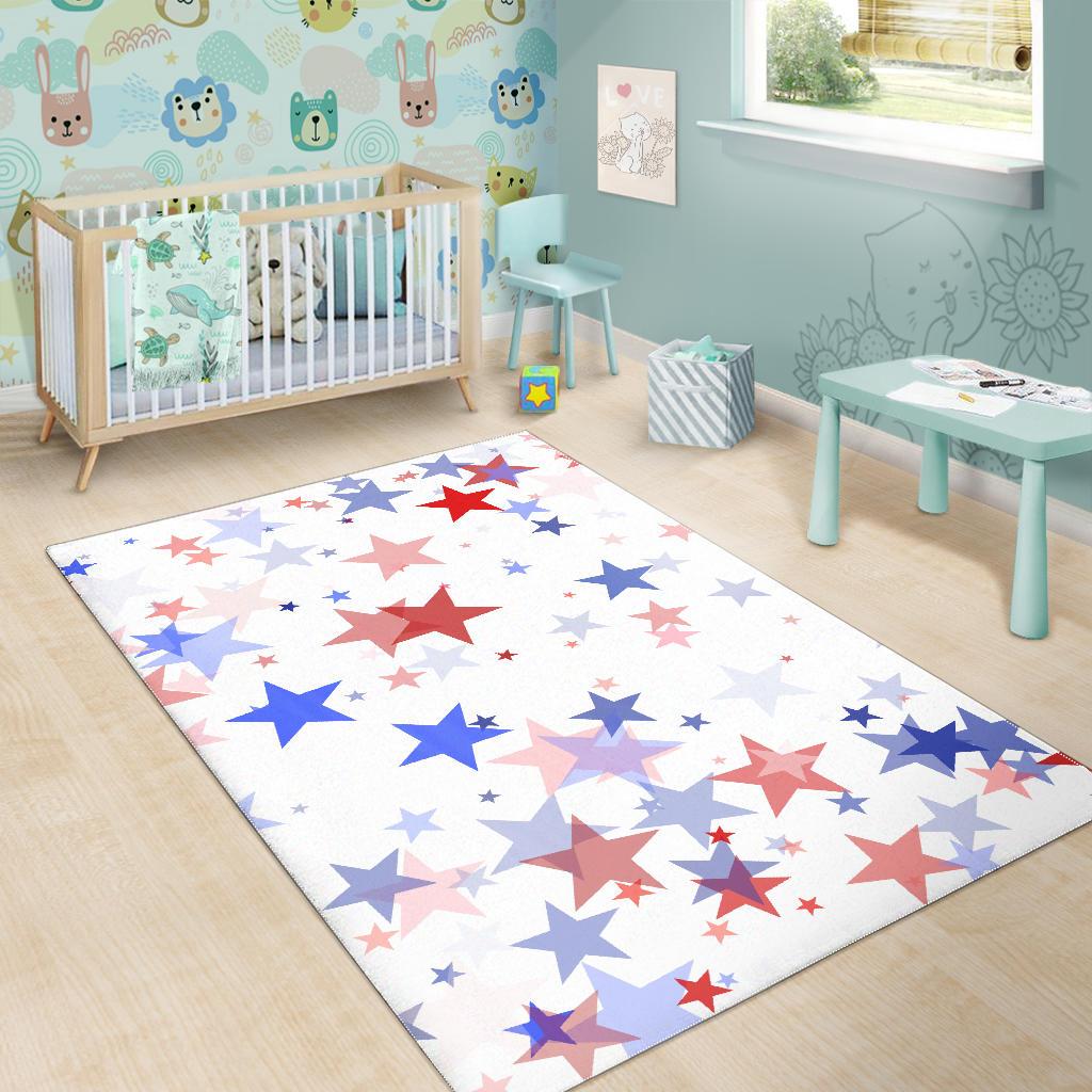 USA Star Pattern Area Rug