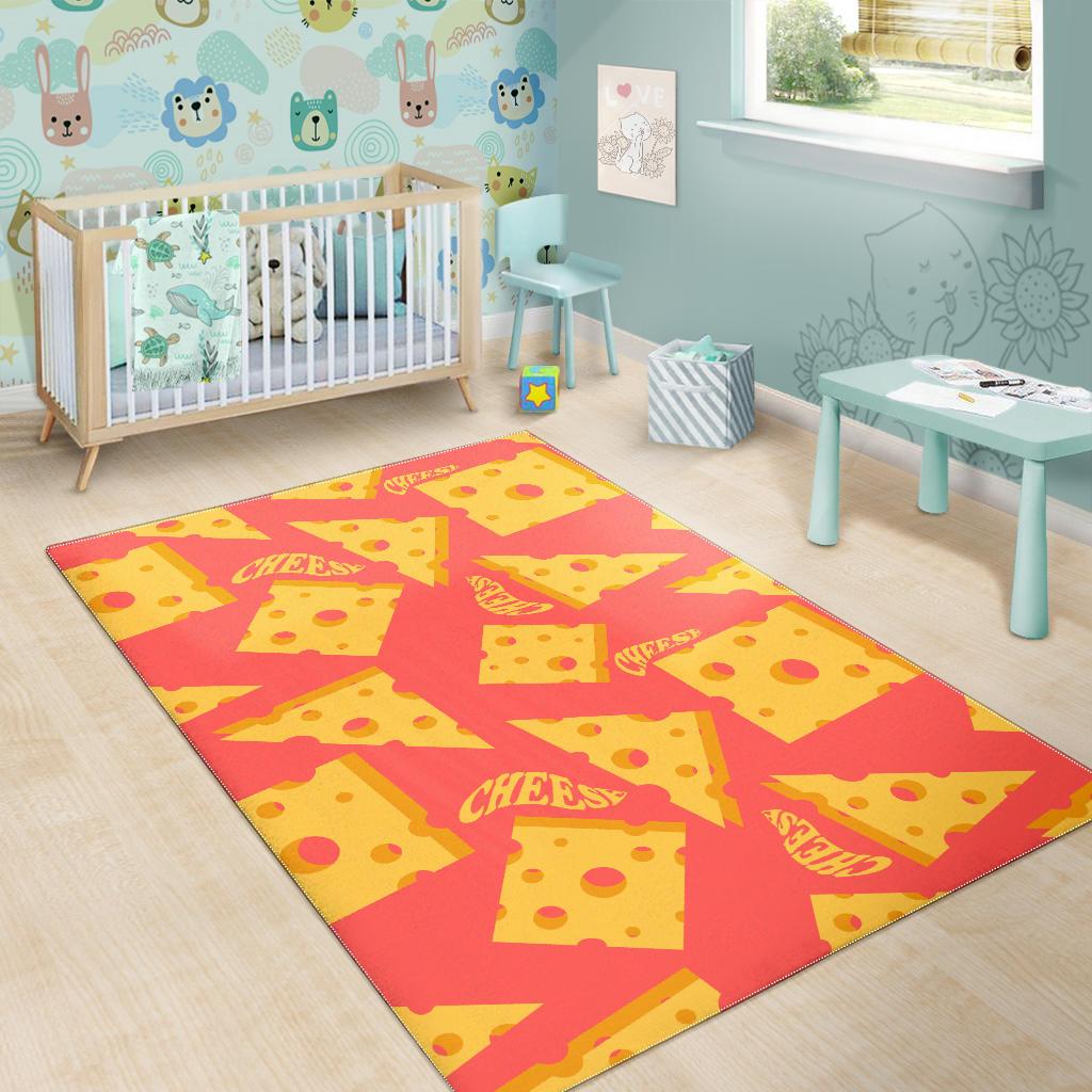 Sliced Cheese Pattern  Area Rug