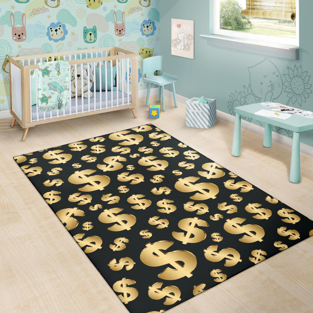 Dollar Pattern Print Design DO04 Area Rugs