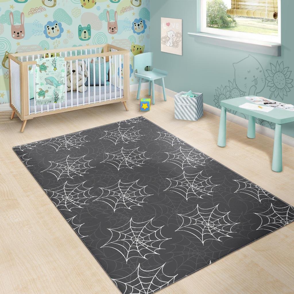 Cobweb Spider Web Pattern Area Rug