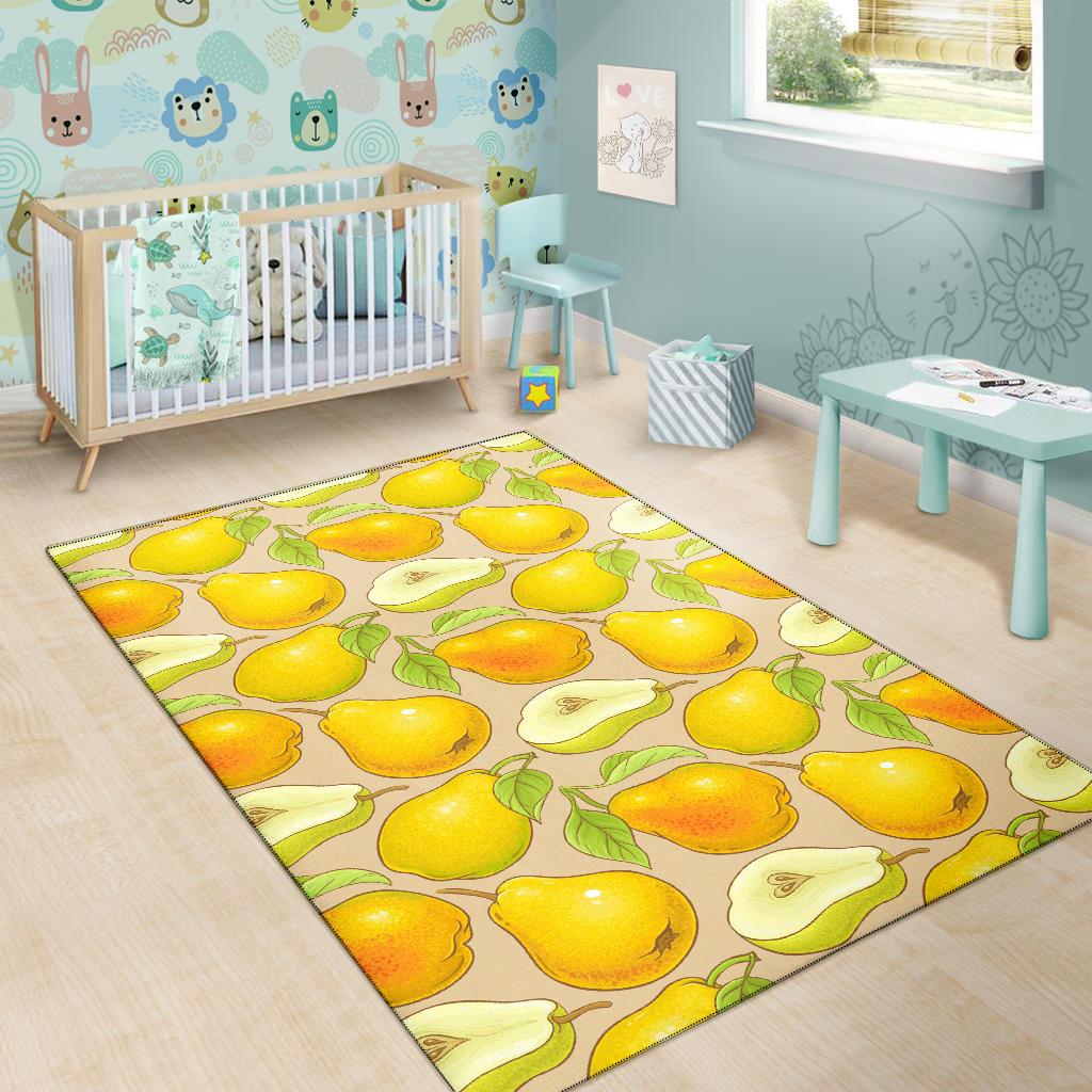 Pear Pattern Print Design PE05 Area Rugs